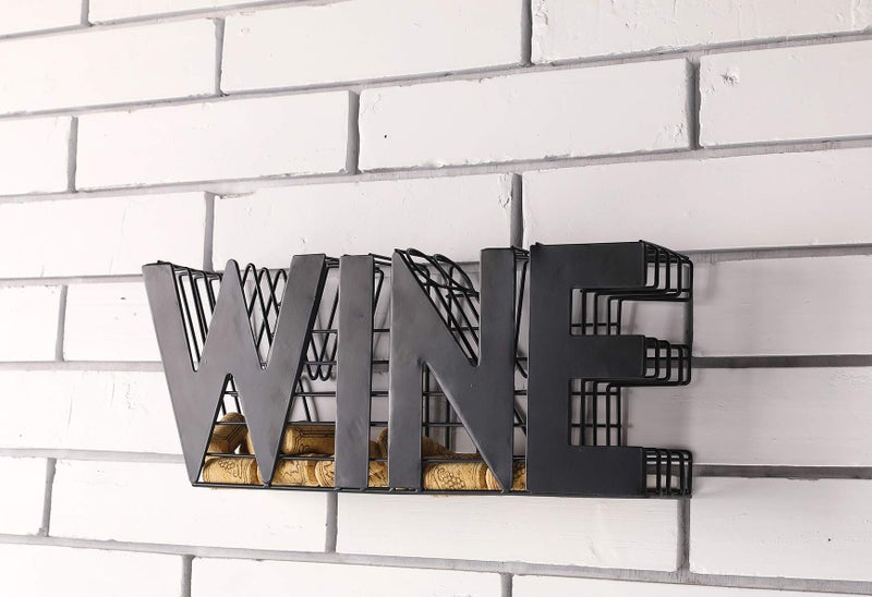 JHY DESIGN Wine Cork holder-13.5" Length Metal Craft Wine Cork Storage - Image 3