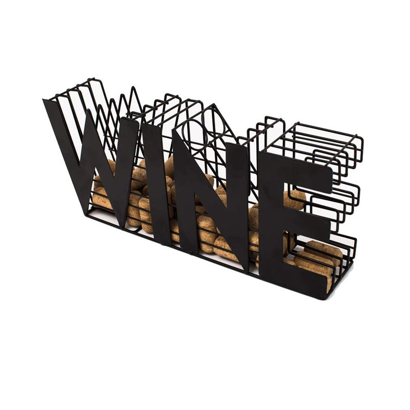 JHY DESIGN Wine Cork holder-13.5" Length Metal Craft Wine Cork Storage - Image 5