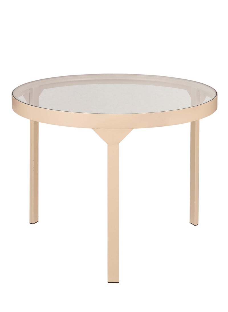 Suncoast Suncoast Round Iron Side Table-Rose Pink 