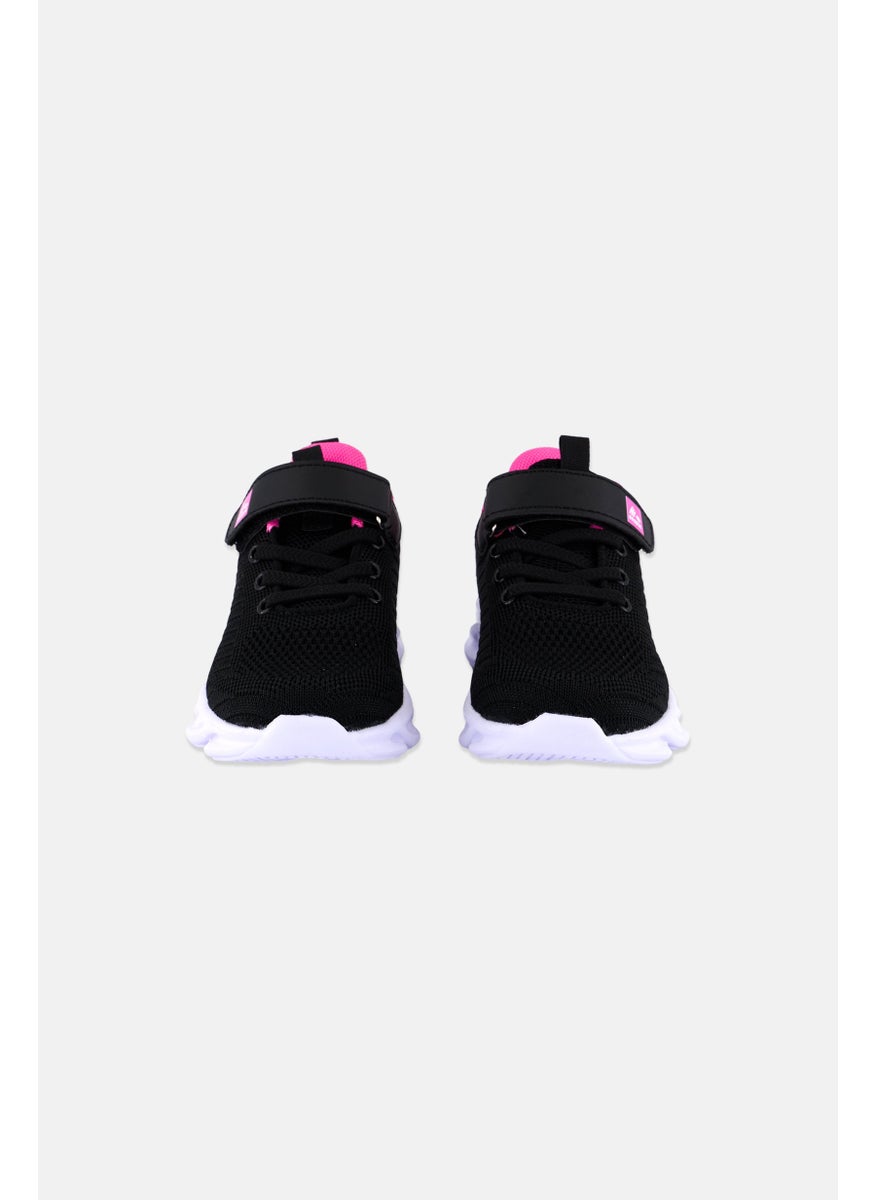 RBX - Kids Girl Velcro Closure Training Shoes, Black - Image 1