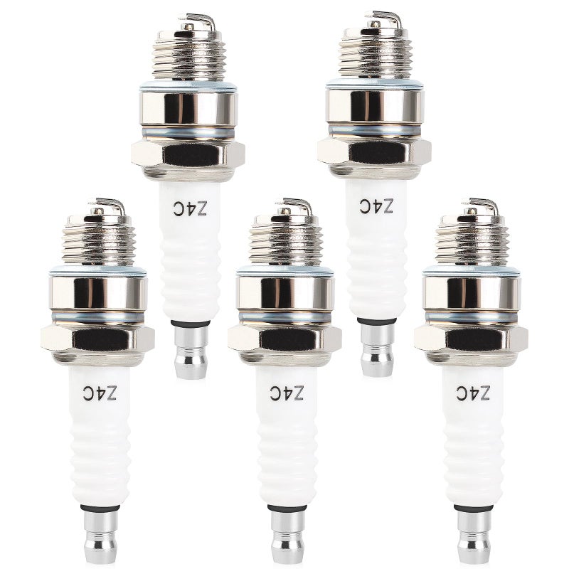 كازاكي 5 قطع شمعات احتراق Z4C لمحركات الدراجات النارية 49cc 50cc 66cc 70cc 80cc 2Stroke