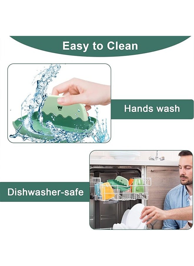 Generic - Kitchen Lid Rack Spoon and Lid Rest Kitchen Spatula Rest Holder Detachable Spoons Cooking Stand Countertop Keep Clean Cooking Ladle Organizer for Pot Lid Fork Spoon Mat Tongs (Green) - Image 1