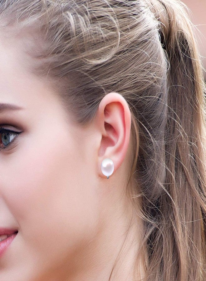 يوكول أقراط YOQUCOL بمشبك من اللؤلؤ الصناعي، غير مثقوبة، مجوهرات أنيقة للنساء، 1.2 سم × 1.2 سم × 1 سم، لؤلؤ - Image 3