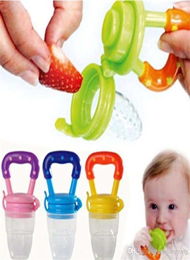 TINY DEAL Lock Weighted Flexi Straw Trainer Cup with Fresh Food Nibbler Fruit Feeder Nipple Pacifiers Bottles Pack of 2 - Image 2