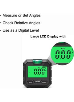 LENND Digital Electronic Level and Angle Gauge, Angle Finder with Bubble Level and Base, Digital Inclinometer Angle Measuring Tool for Woodworking, Construction and Machinery  - Image 3