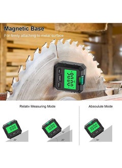 LENND Digital Electronic Level and Angle Gauge, Angle Finder with Bubble Level and Base, Digital Inclinometer Angle Measuring Tool for Woodworking, Construction and Machinery  - Image 5