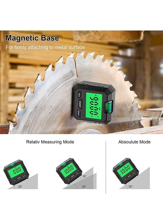 LENND - Digital Electronic Level and Angle Gauge, Angle Finder with Bubble Level and Base, Digital Inclinometer Angle Measuring Tool for Woodworking, Construction and Machinery - Image 1