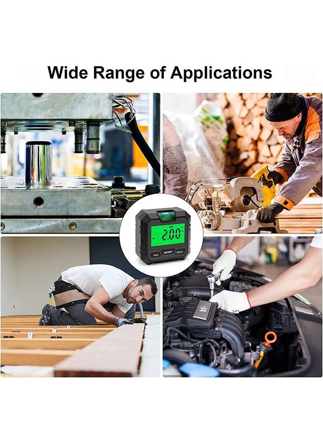 LENND - Digital Electronic Level and Angle Gauge, Angle Finder with Bubble Level and Base, Digital Inclinometer Angle Measuring Tool for Woodworking, Construction and Machinery - Image 1