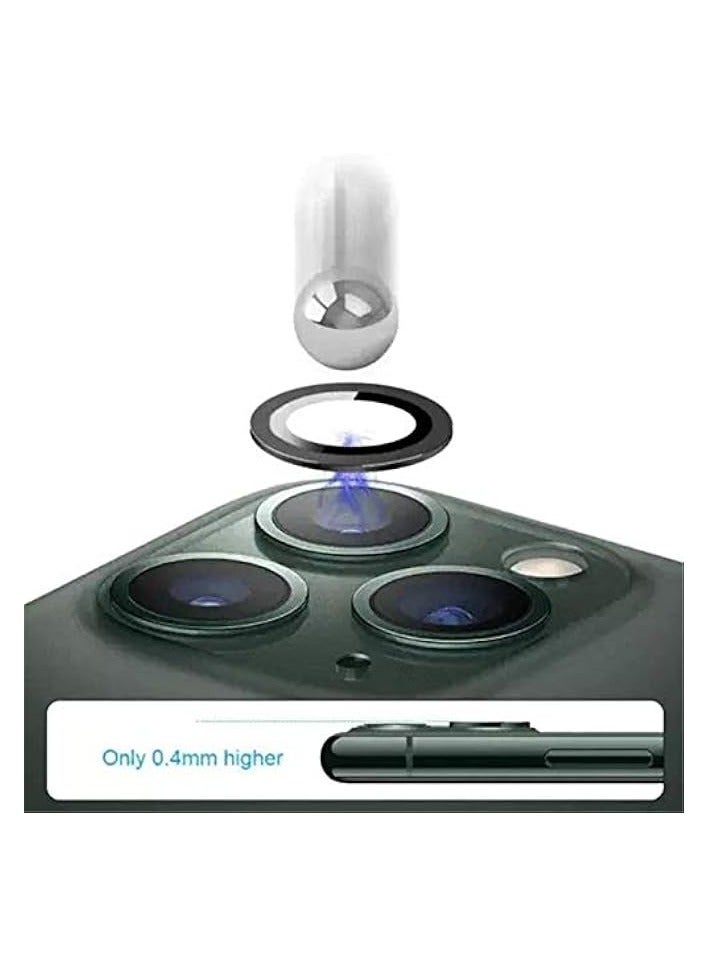 PROMASS iPhone 12 Pro Max/12 Pro/11 Pro Max/11 Pro MetalCamera Lens Protector,Premium Tempered Glass Aluminum Alloy Lens Screen Cover Film Dark Green for iPhone 11pro/promax - Image 5