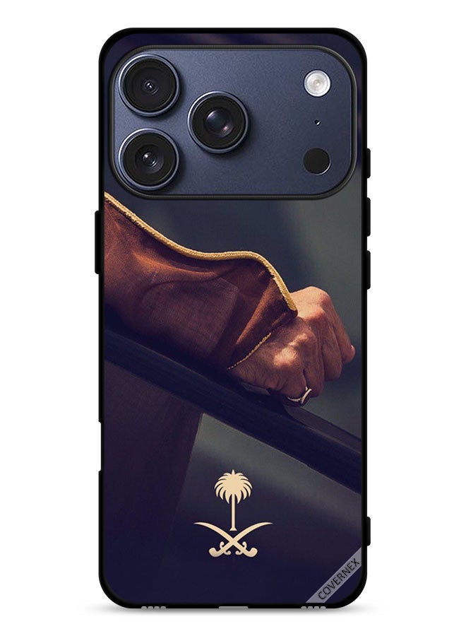 Covernex غطاء حماية آبل آيفون 17 برو مع علامة المملكة العربية السعودية الوطنية - Image 1