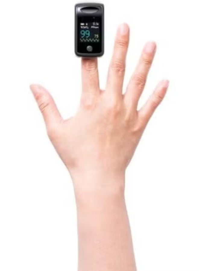 Fingertip Pulse Oximeter – Blood Oxygen Saturation (SpO2) & Heart Rate Monitor – LED Display with Bluetooth & App Compatibility - Image 2
