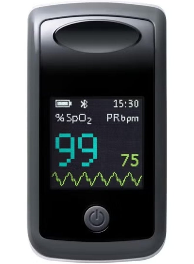 Fingertip Pulse Oximeter – Blood Oxygen Saturation (SpO2) & Heart Rate Monitor – LED Display with Bluetooth & App Compatibility - Image 3