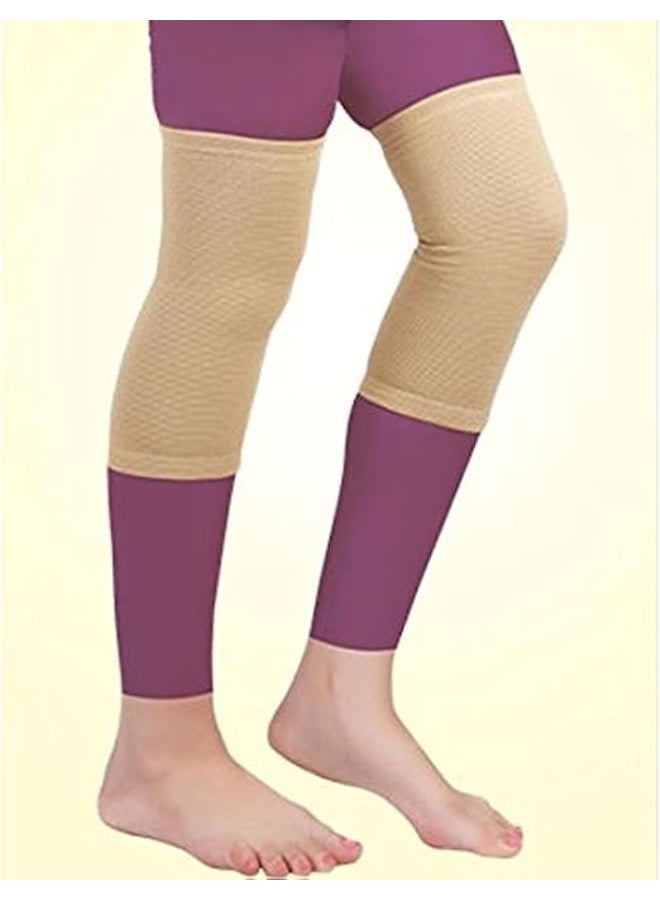 Knee Compression Sleeves (Pair) - High-Quality Joint Support - Durable Relief for Knee Pain, Arthritis & Workout Recovery - Daily Use - Image 2