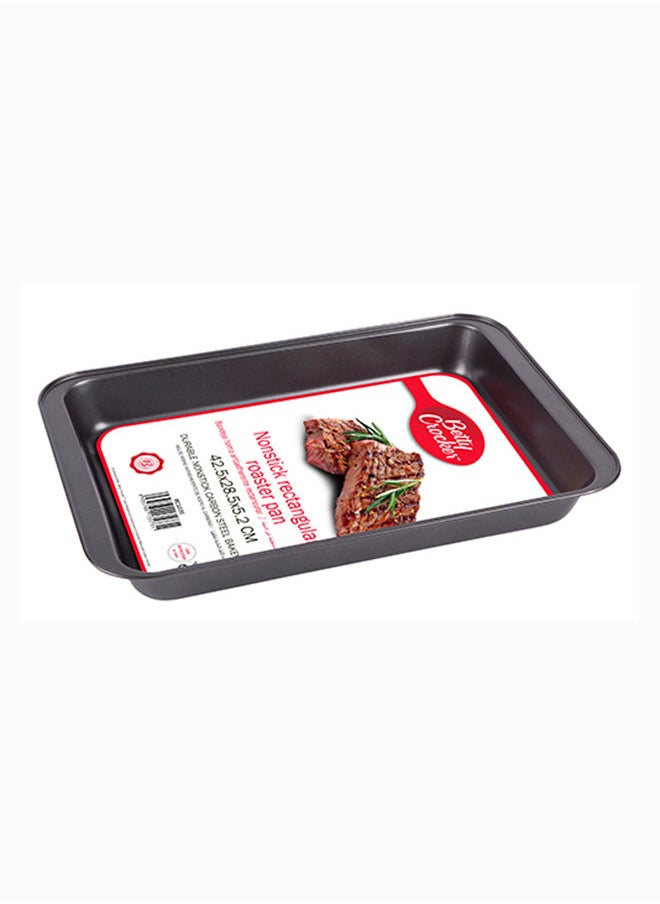 Betty Crocker - Betty Crocker Non-Stick Rectangular Roasting Pan 42.5Cm Grey - Image 1