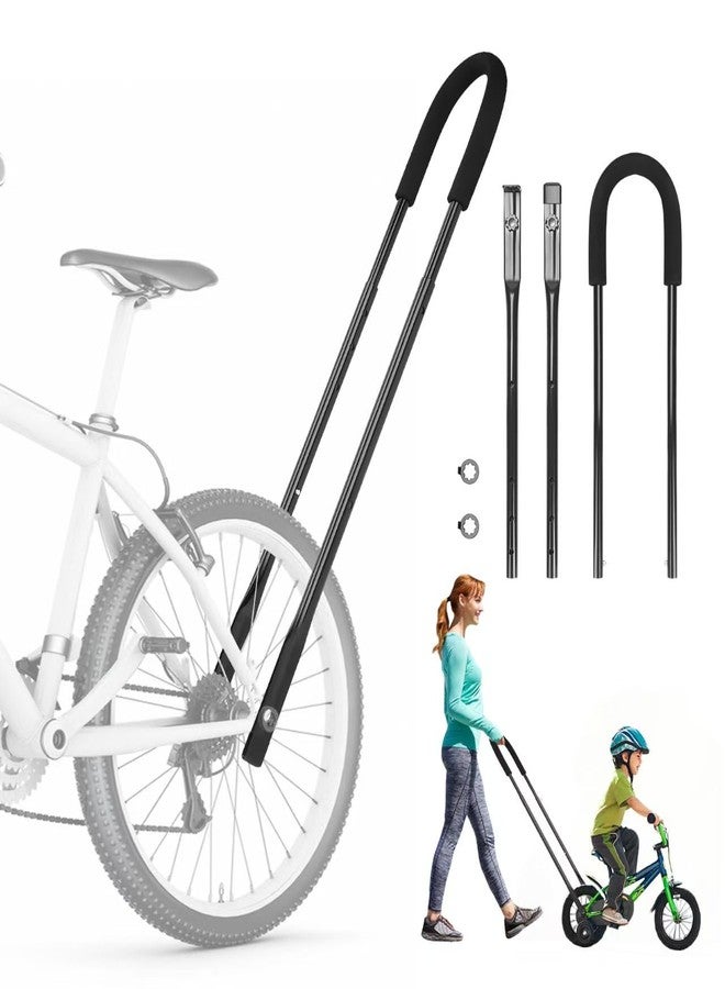 Rolitwils Upgrade Bike Training Handle - Extended 27"-33" Multi-Position Adjustable Children Bike Trainer Balance Push Bar for Kids Learning to Ride (4-Level Height Settings) - Image 1