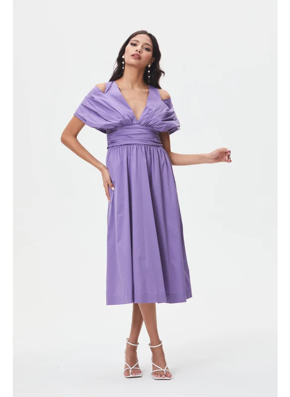 Tenda Dress with draped details