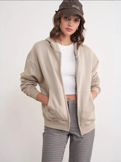ميكسراي Mixray Full-Zip Hoodie with Pockets