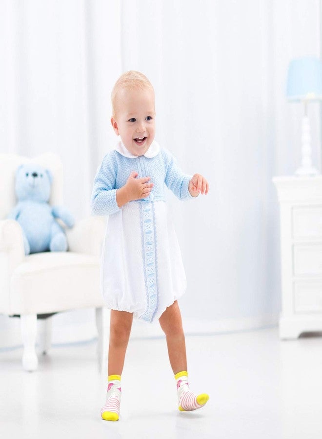Tphon Toddler Socks Kids Non Slip Socks for Boys Girls 12 Pairs Tphon Baby Socks With Grips for 3-5 Years Children - Image 2
