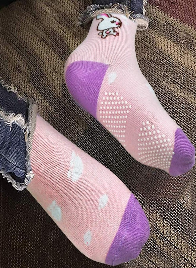 Tphon Toddler Socks Kids Non Slip Socks for Boys Girls 12 Pairs Tphon Baby Socks With Grips for 3-5 Years Children - Image 5