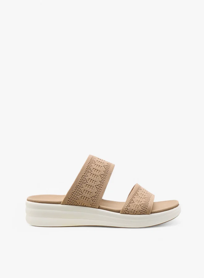 Le Confort Women's Flyknit Texture Slip-On Sandals
