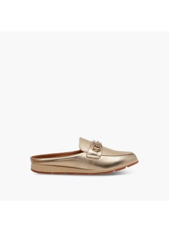 Le Confort Women's Textured Slip-On Mules with Metal Accent  - Image 3