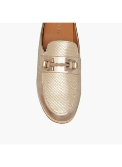 Le Confort Women's Textured Slip-On Mules with Metal Accent  - Image 4