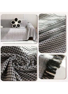 MarlaMall Sofa Cover for 2 Cushion Couch,Sectional Couch Covers Single Sofa Covers for Living Room,Washable Decorative Couch Cover,71"x 102" Couch Protector Sofa Slipcovers for Pet,Kids (Black)  - Image 3