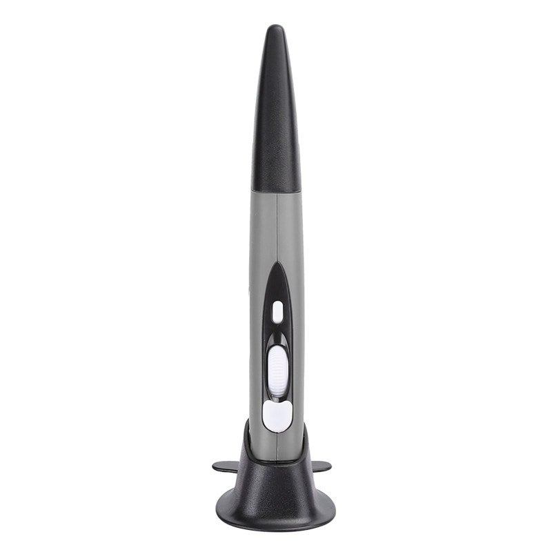 2.4G Wireless Pen Type Mouse: Gray Ergonomic 4-Button Optical Tracking Mouse - Adjustable 800/1200/1600 DPI Plug And Play USB Stylus For Notebook PC Intelligent TV - Image 1