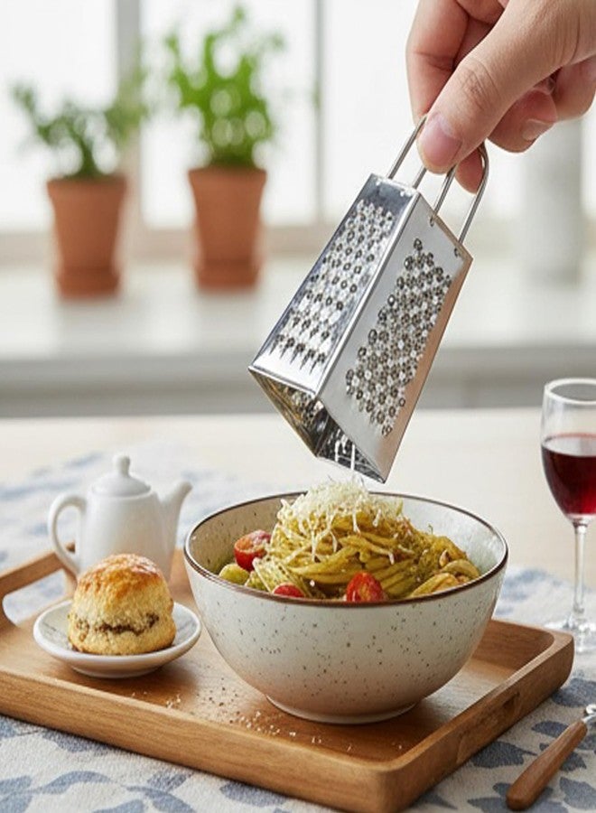 Dranvosk Mini Box Cheese Graters Set of 4,Stainless Steel Grater for Ginger,Garlic,Lemon, Potato,Chocolate,Vegetables(2.3 * 1.38inch) - Image 3
