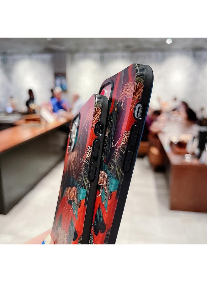 اس-توب جراب لهاتف iPhone 12 / 12 Pro بنمط مناظر طبيعية، جراب واقٍ من مادة TPU - Image 4