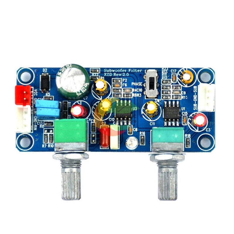 NE5532 Mono Subwoofer Preamp Board Low Pass Filter 9 32V DC Single Power Supply - Image 2