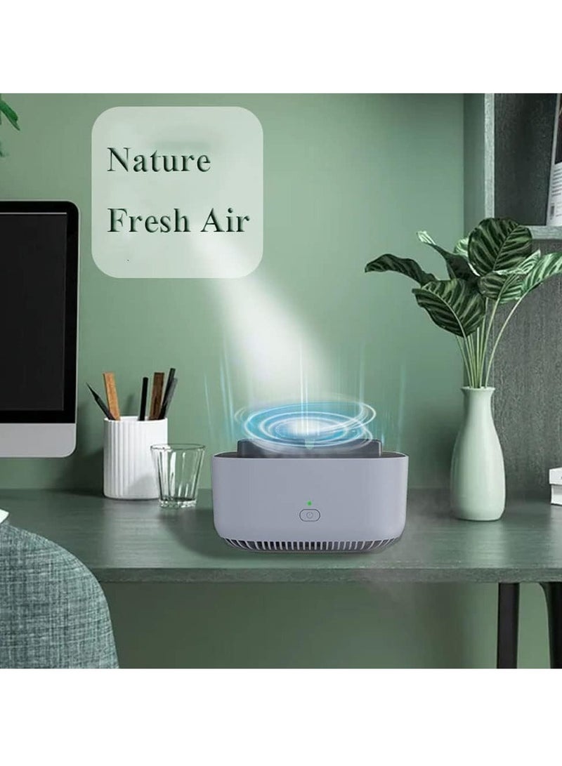 SOLARAE Smokeless Ashtrays for Car Indoor, 2 in 1 Air Purifier Multifunctional Negative Ion Air Fresher for Home,Office, Outdoor Grey - Image 5