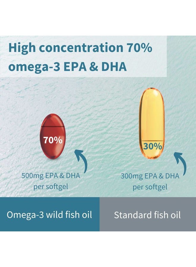 Igennus Ultra Pure Omega 3 Triglyceride rTG Wild Fish Oil 1360mg, IFOS Certified, EPA DHA 1000mg Plus Astaxanthin, Non-GMO, for Men & Women, 180 Softgels - Image 5