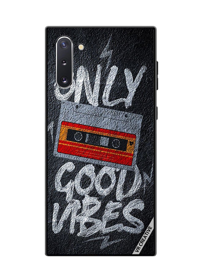 VR CREATIVE Protective Case Cover For Samsung Galaxy Note10 5G Only Good Vibes Design Multicolour - Image 1