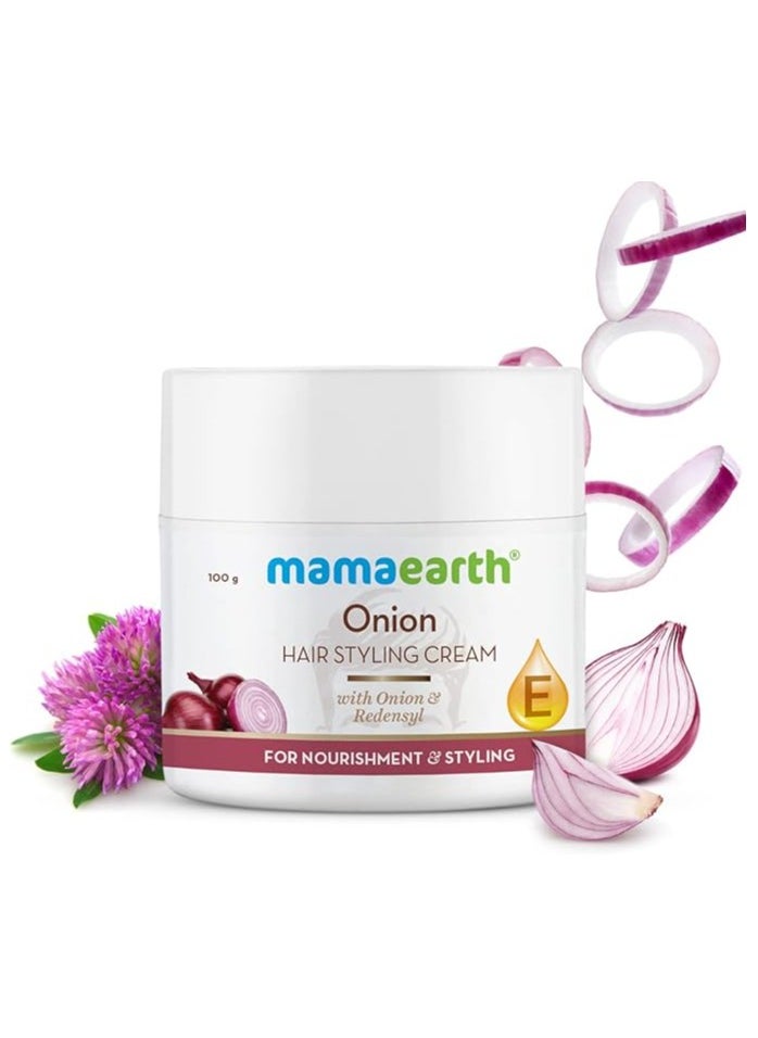 Mamaearth - Mamaearth Onion Hair Styling Cream for Men with Onion & Redensyl for Nourishment & Styling- 100 g - Image 1