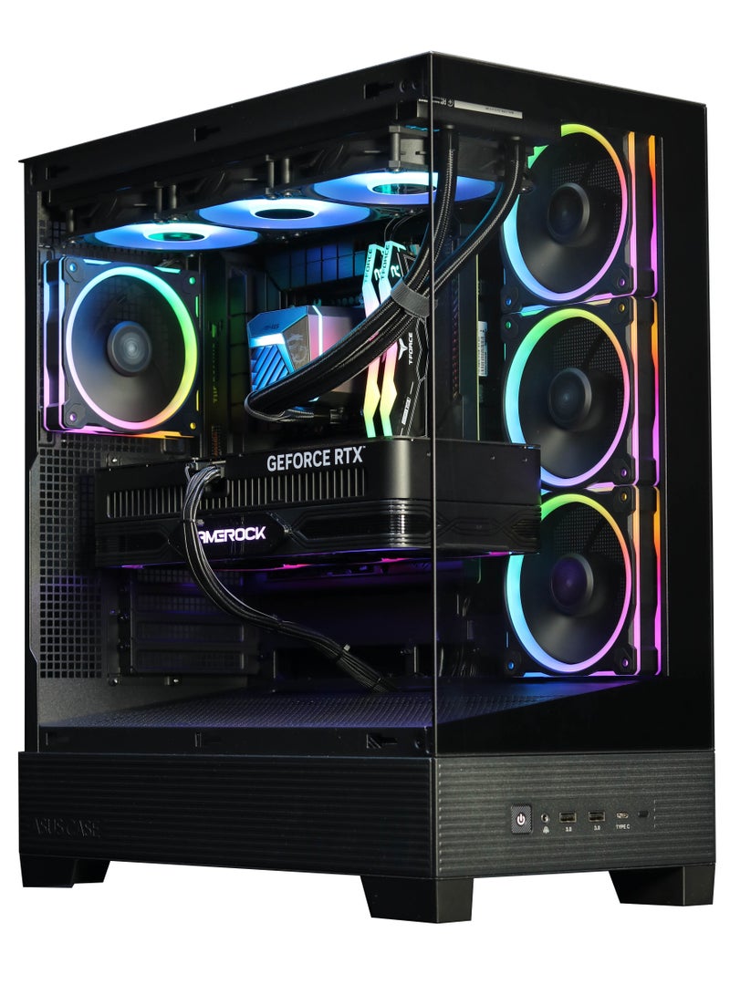 NANOTECH Dragonite Gaming PC - Intel Core i5-12400F Processor, DDR4 32GB (2*16) Ram, Nvidia GeForce RTX 4060 8GB GDDR6 Graphics Card, 2TB NVMe M.2 SSD, 3 Fan AIO Liquid Cooler, 750W 80 Plus Power Supply, Windows11 Pro | Wi-Fi - Image 1