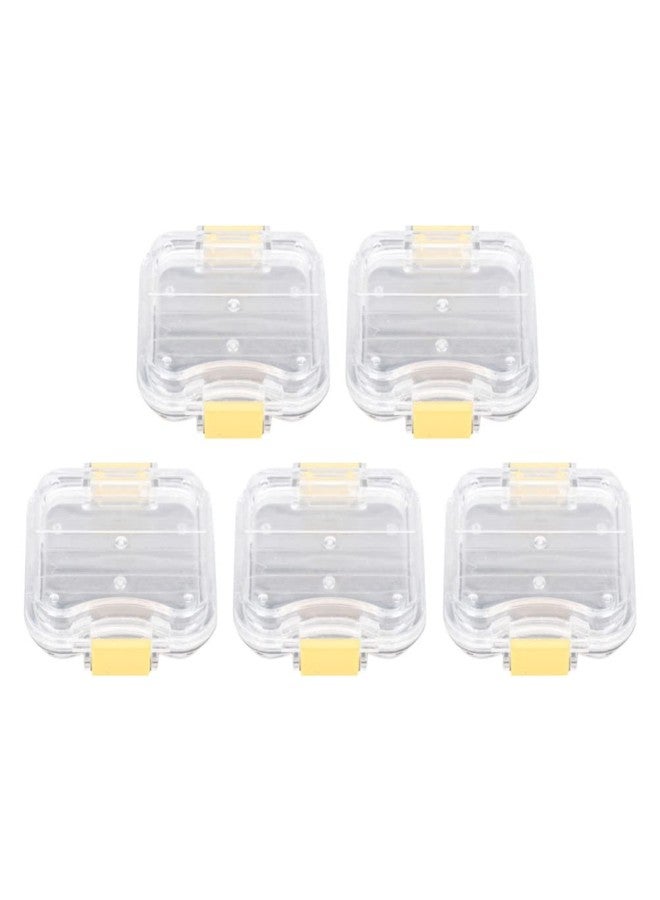 klarako 5Pcs Membrane Tooth Boxes Transparent Membrane Film Tooth Box with Latch Denture Storage Boxes - Image 1