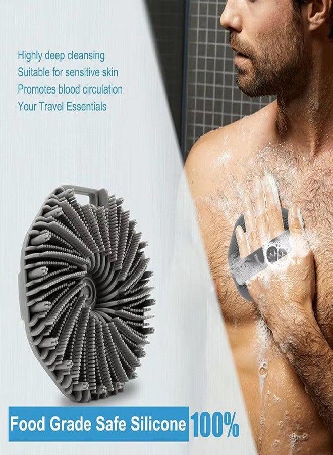 Heiter Silicone Body Scrubber | Hexagonal Bath Brush | Soft & Reusable Exfoliating Body Massage Brush | Safe for All Skin Types | Portable & Easy to Clean - Image 4