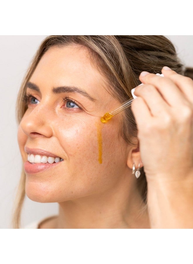 باي نيتشر زيت الوجه المُشرق والمُرطب من باي نيتشر - زيت فيتامين سي ومستخلص الكركم مُعزز بزيت السكوالين النباتي للوجه - يُنعش البشرة الباهتة والمتعبة - زيت فيتامين سي للوجه للنساء والرجال، 1 أونصة سائلة - Image 4