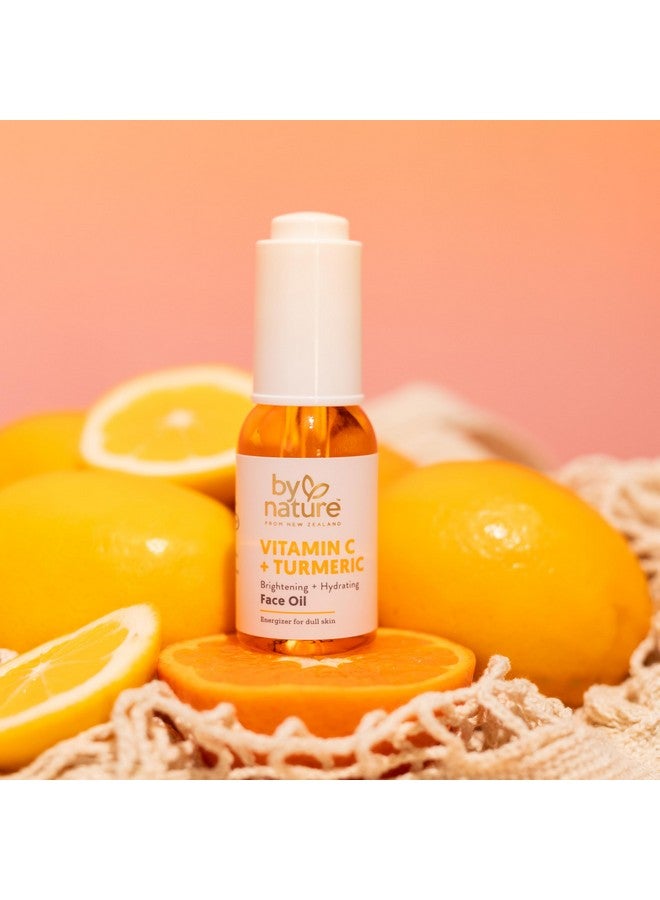 باي نيتشر زيت الوجه المُشرق والمُرطب من باي نيتشر - زيت فيتامين سي ومستخلص الكركم مُعزز بزيت السكوالين النباتي للوجه - يُنعش البشرة الباهتة والمتعبة - زيت فيتامين سي للوجه للنساء والرجال، 1 أونصة سائلة - Image 5