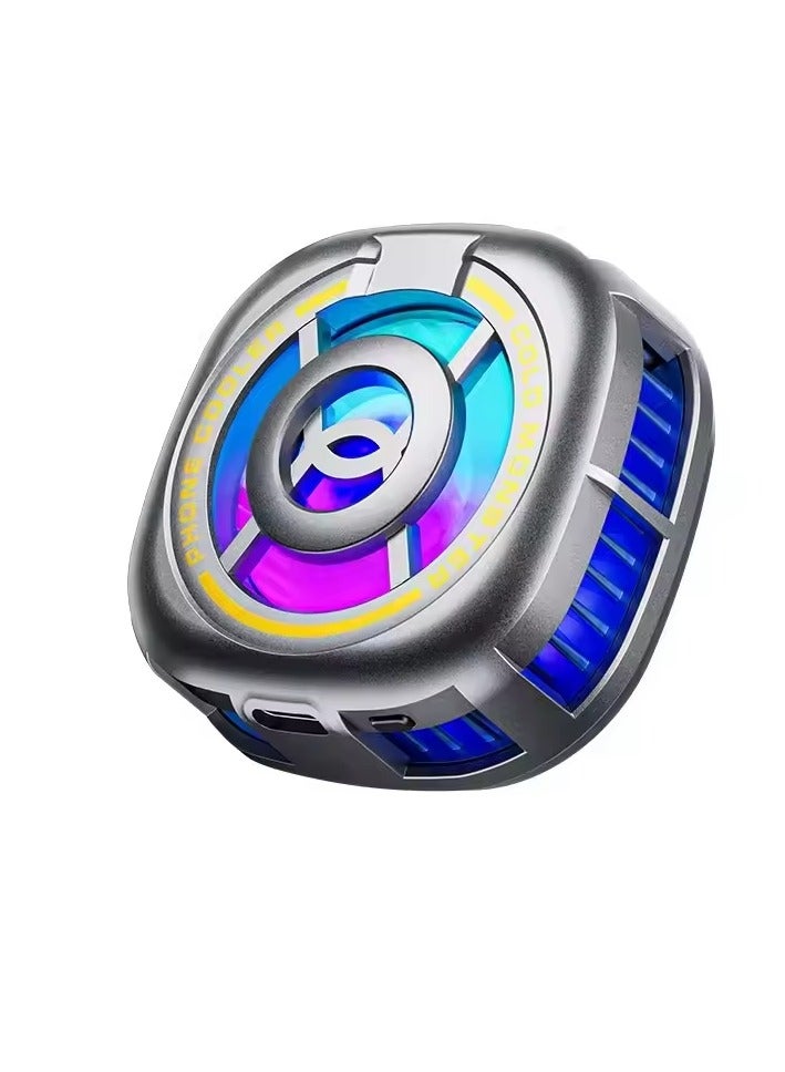 بليكستون مروحة تبريد الهاتف المحمول Plextone EX2 Ultra مع مغناطيس وإضاءة RGB ملونة، مروحة فعالة وسريعة التبريد للهواتف المحمولة والأجهزة اللوحية. - Image 1