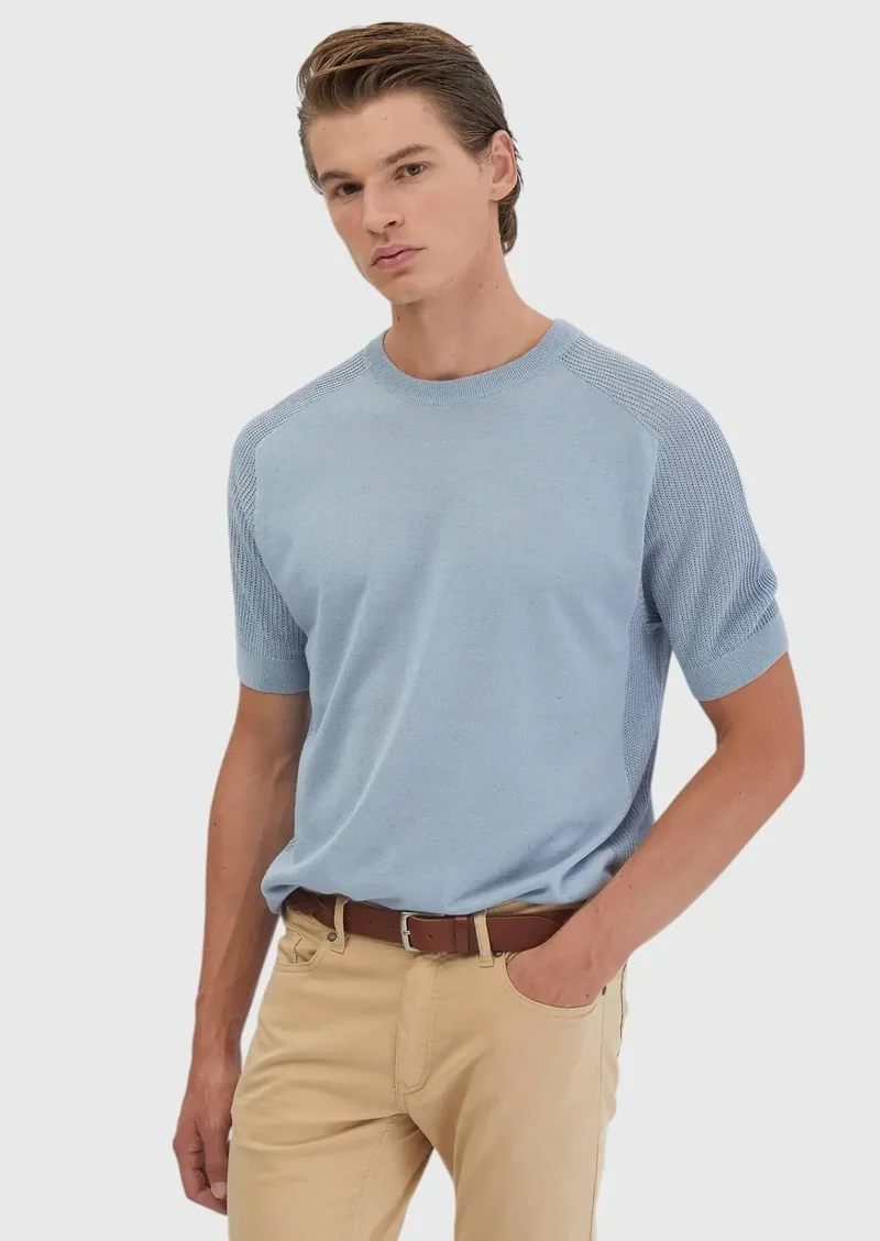 RAMSEY Light Blue Knitwear