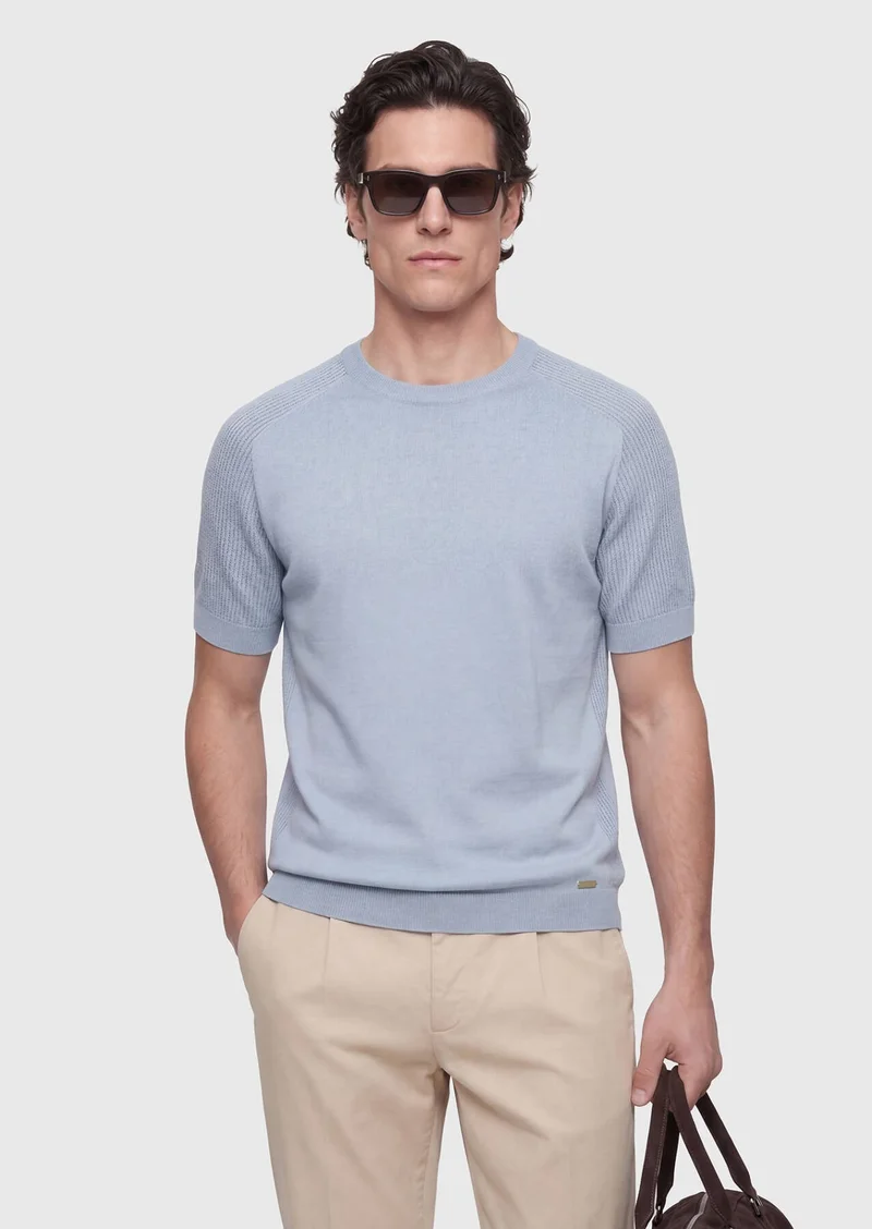 RAMSEY Light Blue Knitwear