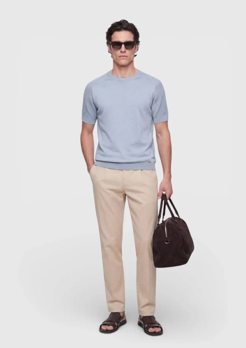 رامسي ملابس تريكو زرقاء فاتحة