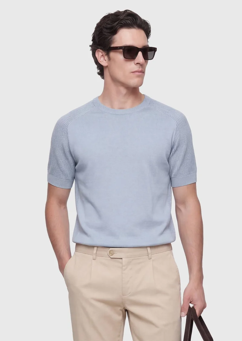 رامسي ملابس تريكو زرقاء فاتحة