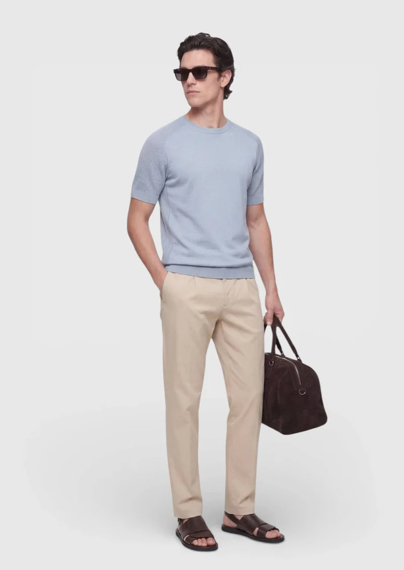 RAMSEY Light Blue Knitwear