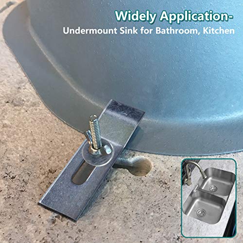 Daisypower Undermount Sink Clips,Sink Brackets,Kitchen and Bathroom Sink Supports Kits(10 Pack) - Image 4