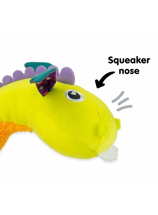 Lamaze Flip Flap Dragon – Clip & Go Plush Toy with Flapping Wings, Crinkles, Rattle & Teether – Baby Sensory Toy 0+ Months - Image 5