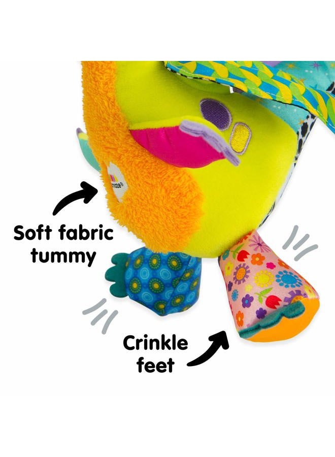 Lamaze Flip Flap Dragon – Clip & Go Plush Toy with Flapping Wings, Crinkles, Rattle & Teether – Baby Sensory Toy 0+ Months - Image 4