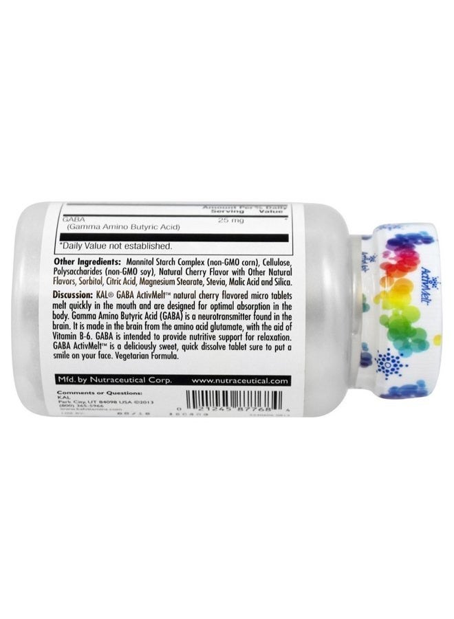 KAL Gaba Cherry 25mg 120 Micro Tablets - Image 3